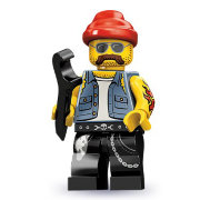 Минифигурка 'Байкер-механик', серия 10 'из мешка', Lego Minifigures [71001-16]
