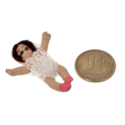Кукольная миниатюра &#039;Игрушка - тряпичная кукла&#039;, 1:12, Art of Mini [AM0101022] Кукольная миниатюра 'Игрушка - тряпичная кукла', 1:12, Art of Mini [AM0101022]