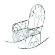 Кукольная садовая миниатюра 'Кресло-качалка', металлическое, ScrapBerry's [SCB27030]