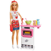 Игровой набор с куклой Барби 'Кухня', Barbie, Mattel [FHP57]