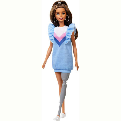 Кукла Барби с протезом, обычная (Original), из серии &#039;Мода&#039; (Fashionistas), Barbie, Mattel [FXL54] Кукла Барби с протезом, обычная (Original), из серии 'Мода' (Fashionistas), Barbie, Mattel [FXL54]