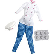 Одежда и аксессуары для Барби 'Шеф-повар', из серии 'Я могу стать...', Barbie [CHJ30]