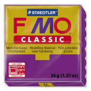 Полимерная глина FIMO Classic, фиолетовая, 56г, FIMO [8000-61]