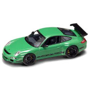 Модель автомобиля Porsche 997 GT3 RS, зеленая, 1:43, серия Премиум в пластмассовой коробке, Yat Ming [43204G]