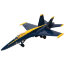 Модель самолета F/A-18 Hornet, синяя, 1:72, Motor Max [76356] - 76356.jpg