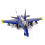 Модель самолета F/A-18 Hornet, синяя, 1:72, Motor Max [76356] - 76356-2.jpg