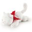 Мягкая игрушка 'Спящая кошка в пирамидке', 9см, специальный рождественский выпуск серии 'Sweet Collection', Trudi [2942-061] - 29447cat1.jpg