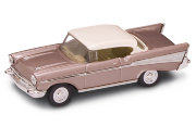 Модель автомобиля Chevrolet Bel Air 1957, светло-коричневый металлик, 1:43, Yat Ming [94201LM]
