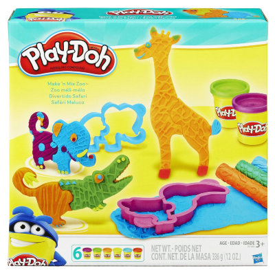 Набор для детского творчества с пластилином &#039;Создай свой зоопарк&#039; (Make &#039;n Mix Zoo), Play-Doh, Hasbro [B1168] Набор для детского творчества с пластилином 'Создай свой зоопарк' (Make 'n Mix Zoo), Play-Doh, Hasbro [B1168]