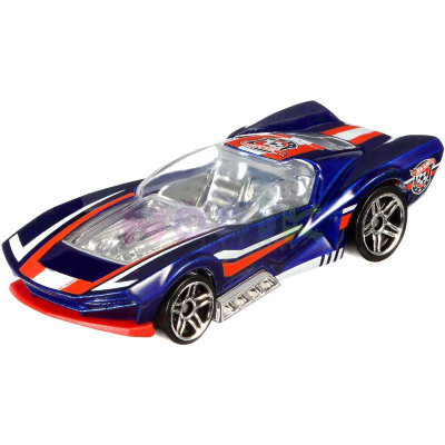 Коллекционная модель автомобиля &#039;Street Shaker&#039;, сине-красная, специальная серия &#039;Футбол&#039;, Hot Wheels, Mattel [DJL43] Коллекционная модель автомобиля 'Street Shaker', сине-красная, специальная серия 'Футбол', Hot Wheels, Mattel [DJL43]