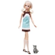 Подарочный набор с куклой Барби Francie из серии 'Fashion Model', Barbie Silkstone Gold Label, коллекционная Mattel [W3469]