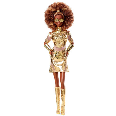 Кукла &#039;C-3PO&#039;, из серии &#039;Star Wars&#039;, коллекционная, Gold Label Barbie, Mattel [GLY30] Кукла 'C-3PO', из серии 'Star Wars', коллекционная, Gold Label Barbie, Mattel [GLY30]