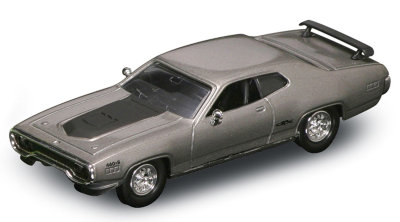 Модель автомобиля Plymouth GTX 1971, серебристая, 1:43, Yat Ming [94218S] Модель автомобиля Plymouth GTX 1971, серебристая, 1:43, Yat Ming [94218S]
