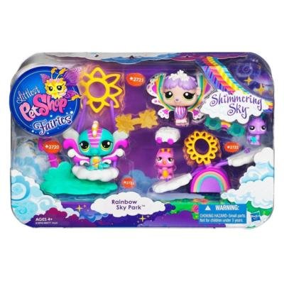 Игровой набор 'Небесный парк 'Радуга' с феями Rain Splash и Misty Morning, из серии Shimmering Sky ('Мерцающее небо'), Littlest Pet Shop Fairies [51894] Игровой набор 'Небесный парк 'Радуга' с феями Rain Splash и Misty Morning, из серии Shimmering Sky ('Мерцающее небо'), Littlest Pet Shop Fairies [51894]