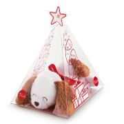 Мягкая игрушка 'Спящая собака в пирамидке', 9см, специальный рождественский выпуск серии 'Sweet Collection', Trudi [2942-281]