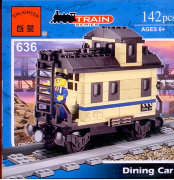 Конструктор 'Вагон-кухня' из серии 'Train (Железная дорога)', Brick [636]