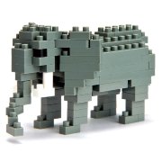 Конструктор 'Африканский Слон' из серии 'Животные', nanoblock [NBC-035]