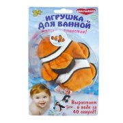 Игрушка для ванной 'Рыбка-клоун', мягкая и пушистая, 'Малыши' [AQ1004]