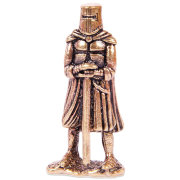 Фигурка литая 'Крестоносец с двуручным мечом', 1:32, латунь, 4.5 см, Амберкинг [CRU-02]