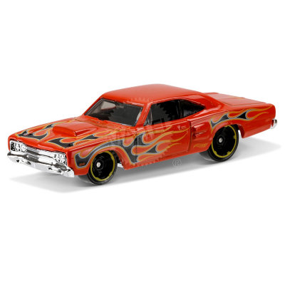 Модель автомобиля &#039;1969 Dodge Coronet Superbee&#039;, оранжевая, HW Flames, Hot Wheels [DHX68] Модель автомобиля '1969 Dodge Coronet Superbee', оранжевая, HW Flames, Hot Wheels [DHX68]
