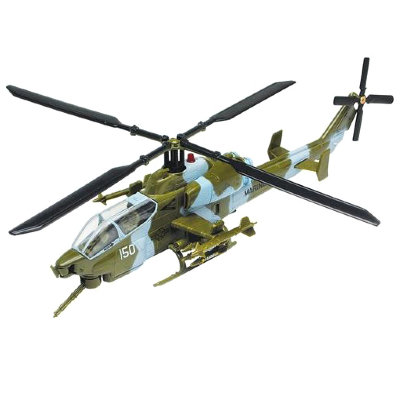 Модель вертолета Bell AH-1Z Viper, зелено-голубая, 1:48, Motor Max [76315] Модель вертолета Bell AH-1Z Viper, зелено-голубая, 1:48, Motor Max [76315]