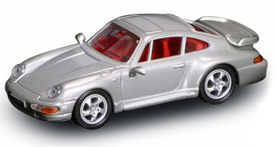 Модель автомобиля Porsche 993 turbo, серебристая, 1:43, Yat Ming [94219S] Модель автомобиля Porsche 993 turbo, серебристая, 1:43, Yat Ming [94219S]
