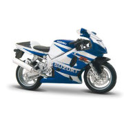 Сборная модель мотоцикла Suzuki GSX-R75, 1:18, сине-белая, Bburago [18-55000-09]