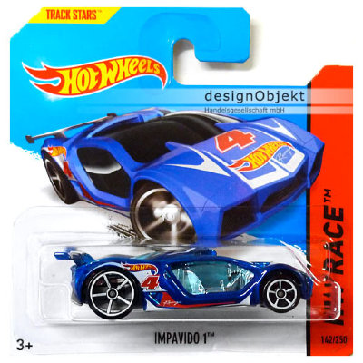 Коллекционная модель автомобиля Impavido 1 - HW Race 2014, синяя, Hot Wheels, Mattel [BFD18] Коллекционная модель автомобиля Impavido 1 - HW Race 2014, синяя, Hot Wheels, Mattel [BFD18]