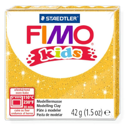 Полимерная глина FIMO Kids, блестящая золотая, 42г, FIMO [8030-112] Полимерная глина FIMO Kids, блестящая золотая, 42г, FIMO [8030-112]