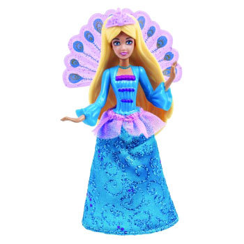 Мини-кукла Барби &#039;Принцесса-павлин&#039;, 10 см, Barbie, Mattel [W1287] Мини-кукла Барби 'Принцесса-павлин', 10 см, Barbie, Mattel [W1287]