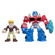 Набор фигурок 'Optimus Prime & Cody Burns', из серии Transformers Rescue Bots (Боты-Спасатели), Playskool Heroes, Hasbro [A2108]