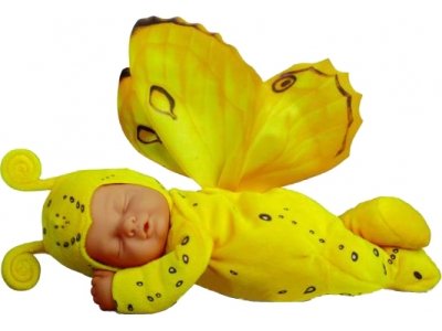 Кукла &#039;Младенец-бабочка желтая, спящая&#039;, 30 см, Anne Geddes [572113] Кукла 'Младенец-бабочка желтая, спящая', 30 см, Anne Geddes [572113]