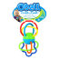 * Развивающая игрушка 'Разноцветная гантелька' (Clickity Twist), Oball [81508] - 81508-2.jpg