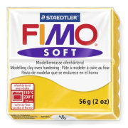 Полимерная глина FIMO Soft Sunyellow, желтая, 56г, FIMO [8020-16]