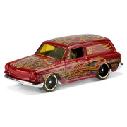 Модель автомобиля 'Custom 1969 Volkswagen Squareback', жёлто-красная, HW Art Cars, Hot Wheels [DHX65]
