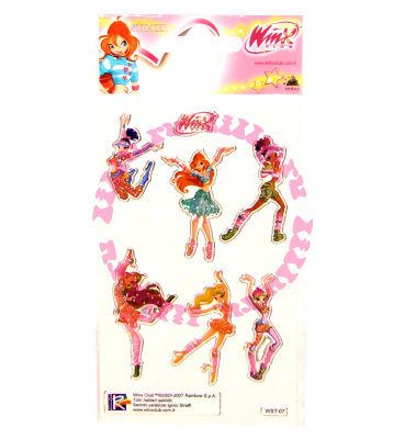 Наклейки 'Winx Club - балет', на алюминиевой подложке [10507] Наклейки 'Winx Club - балет', на алюминиевой подложке [10507]