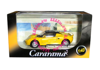 Модель автомобиля Lotus Sport Elise Cabriolet, желтая, 1:43, Cararama [143ND-28] Модель автомобиля Lotus Sport Elise Cabriolet, желтая, 1:43, Cararama [143ND-28]
