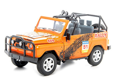 Модель автомобиля УАЗ-469 &#039;Ралли&#039;, оранжевая, &#039;Автопанорама&#039;, Jumbo Toys [J10039] Модель автомобиля УАЗ-469 'Ралли', оранжевая, 'Автопанорама', Jumbo Toys [J10039]