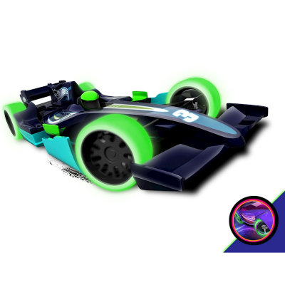 Модель автомобиля 'F1 Racer', Зеленая, HW Glow Wheels, Hot Wheels [DHW65] Модель автомобиля 'F1 Racer', Зеленая, HW Glow Wheels, Hot Wheels [DHW65]