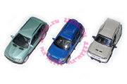 Набор из 3 автомобилей - BMW X5, Land Rover Freelander, Mitsubishi Pajero 1:72, Cararama [173-2]