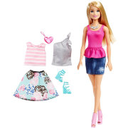 Кукла Барби с дополнительными нарядами, Barbie, Mattel [DMN98]