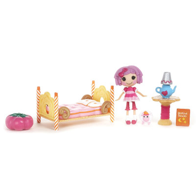 Игровой набор с мини-куклой Лалалупси 'Спальня' (Pillow's Sleepover Party), 7 см, из серии 'Интерьер', Lalaloopsy Mini [532576] Игровой набор с мини-куклой Лалалупси 'Спальня' (Pillow's Sleepover Party), 7 см, из серии 'Интерьер', Lalaloopsy Mini [532576]
