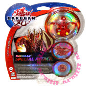 * Специальный набор Special Attack 'Turbine Dragonoid', красный, для игры 'Бакуган', Bakugan Battle Brawlers [64281-20]