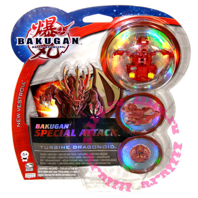 * Специальный набор Special Attack 'Turbine Dragonoid', красный, для игры 'Бакуган', Bakugan Battle Brawlers [64281-20] Специальный набор Special Attack 'Turbine Dragonoid', красный, для игры 'Бакуган', Bakugan Battle Brawlers [64281-20]