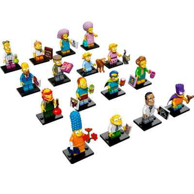 Минифигурки &#039;из мешка&#039; - комплект из 16 штук, вторая серия The Simpsons, Lego Minifigures [71009-set] Минифигурки 'из мешка' - комплект из 16 штук, вторая серия The Simpsons, Lego Minifigures [71009-set]
