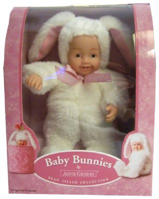 Кукла &#039;Младенец-кролик белый&#039;, 23 см, Anne Geddes [542901] Кукла 'Младенец-кролик белый', 23 см, Anne Geddes [542901]