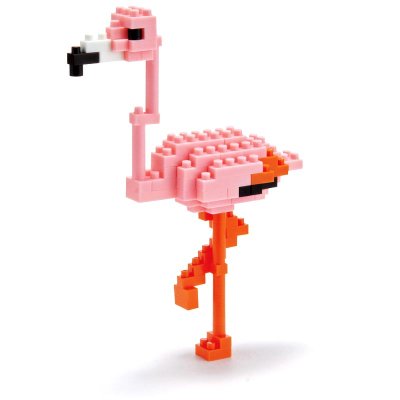 Конструктор &#039;Розовый Фламинго&#039; из серии &#039;Животные&#039;, nanoblock [NBC-055] Конструктор 'Розовый Фламинго' из серии 'Животные', nanoblock [NBC-055]