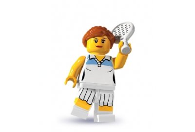 Минифигурка &#039;Теннисистка&#039;, серия 3 &#039;из мешка&#039;, Lego Minifigures [8803-10] Минифигурка 'Теннисистка', серия 3 'из мешка', Lego Minifigures [8803-10]