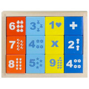 * Кубики деревянные 'Математика', 12 штук, Ku-bik [КБМ1201]