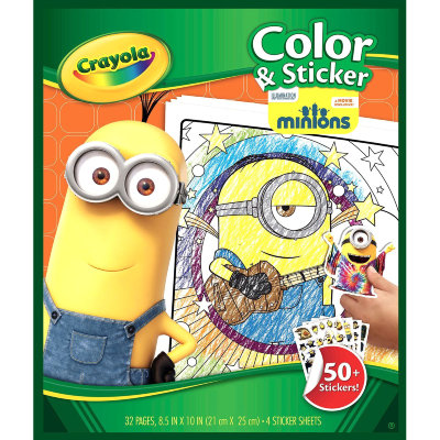 Раскраска 'Миньоны' с наклейками, Crayola [04-5857] Раскраска 'Миньоны' с наклейками, Crayola [04-5857]